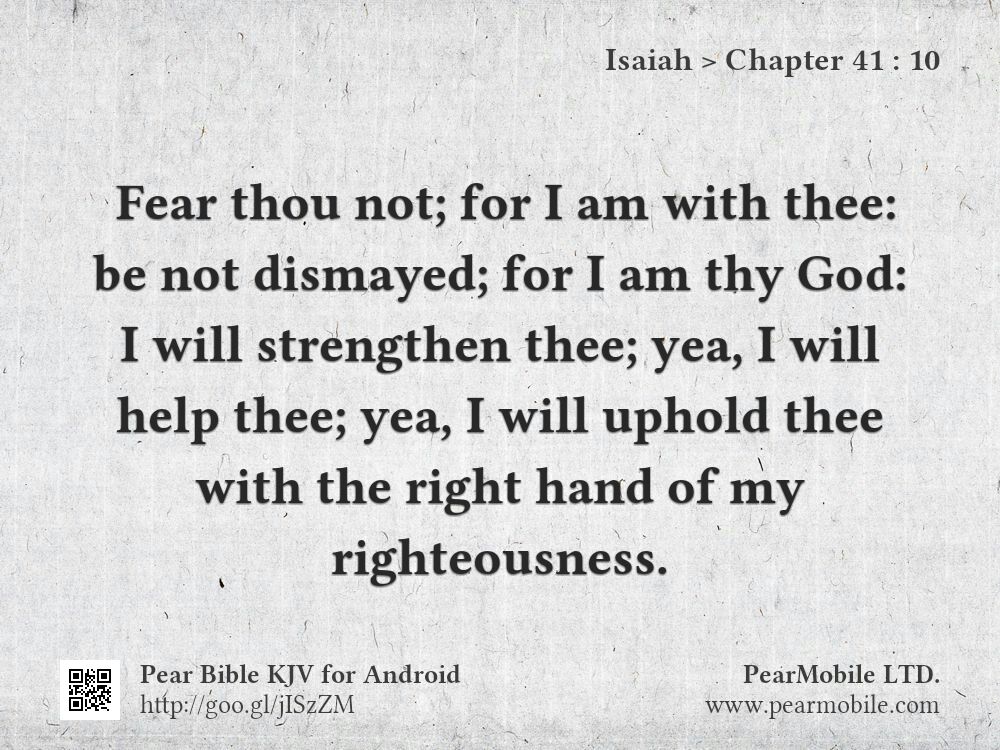 Isaiah, Chapter 41:10